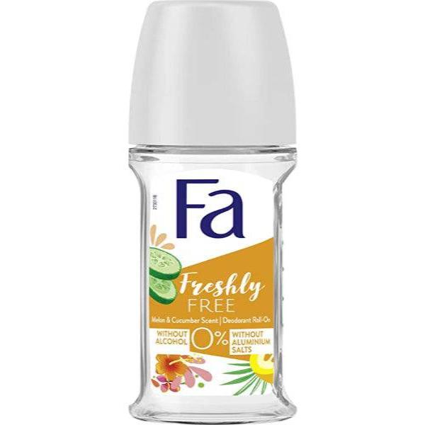 Fa Freshly Free With Cucumber Melon Roll On 50ml