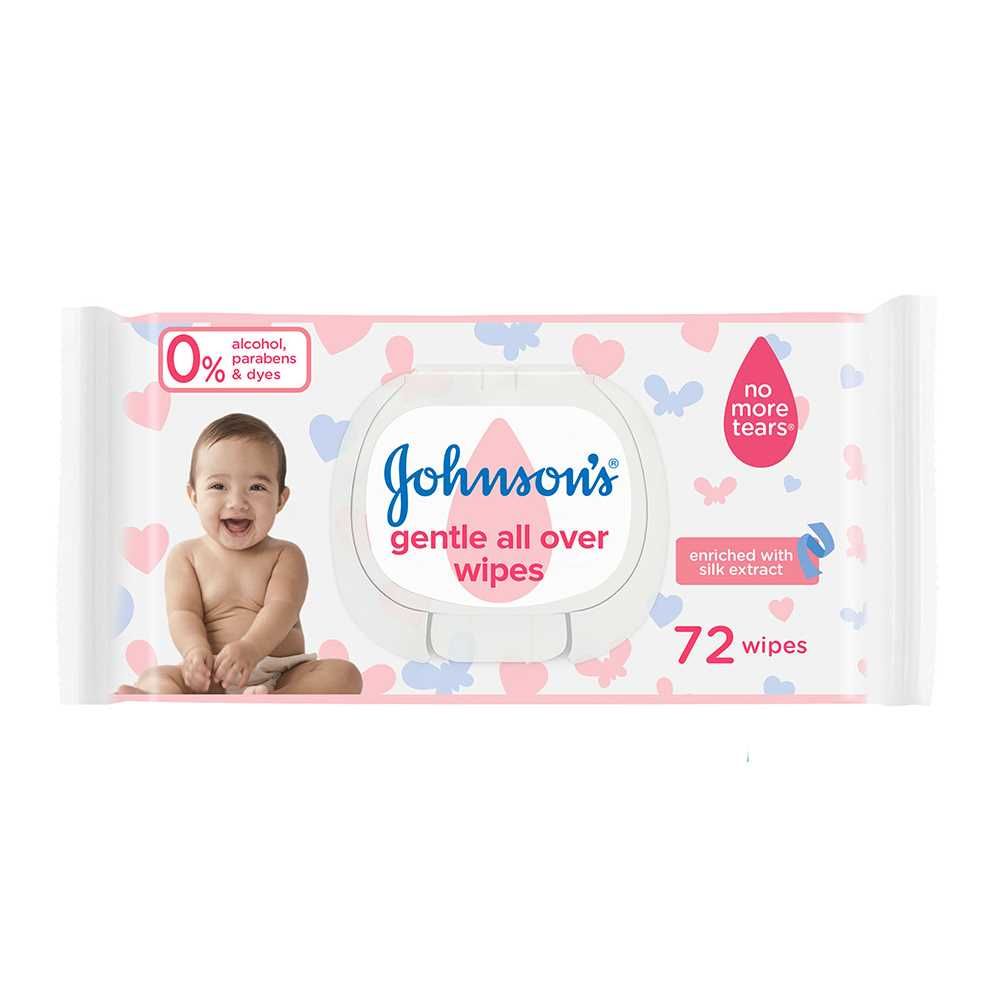 Johnson's Baby Wipes 72 Pcs