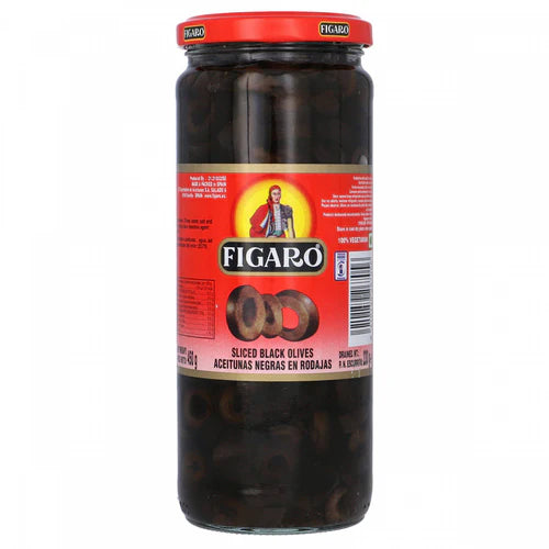 FIGARO SLICED BLACK OLIVES 240G
