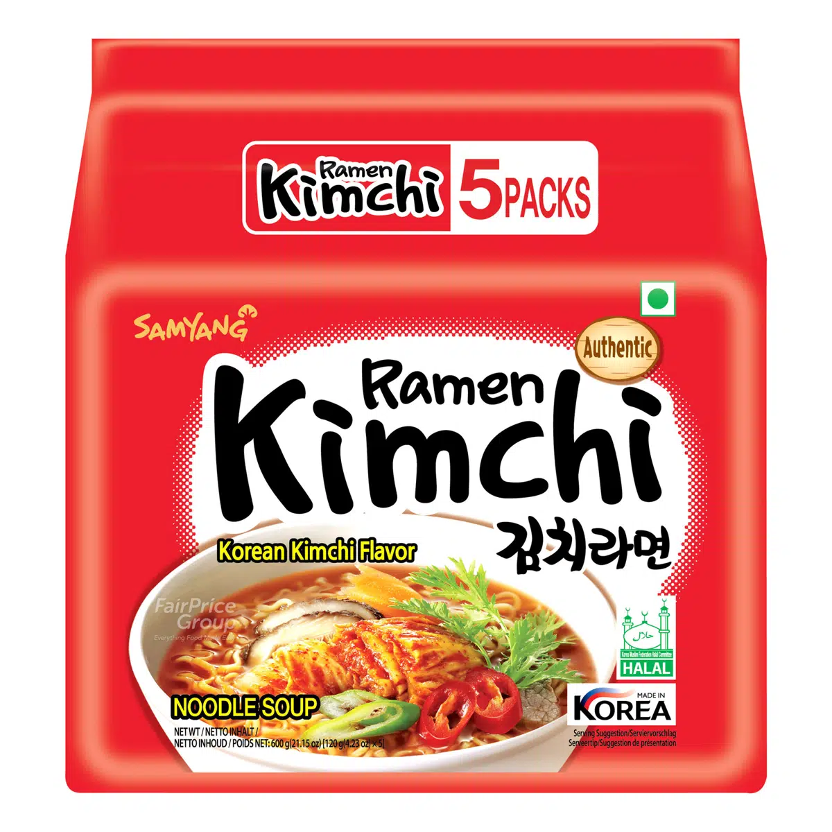 Samyang Ramen Kimchi Noodles Single Pack 130gm