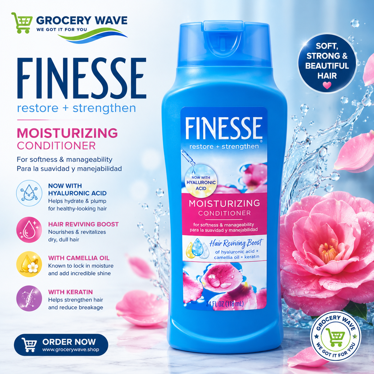 FINESSE CONDITIONER MOISTURIZING 710 ML