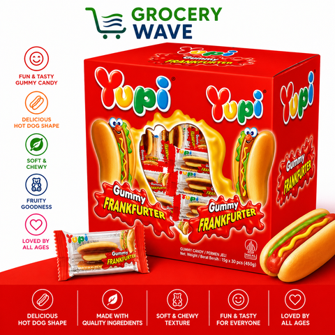 Yupi Gummy Frankfurter 504g