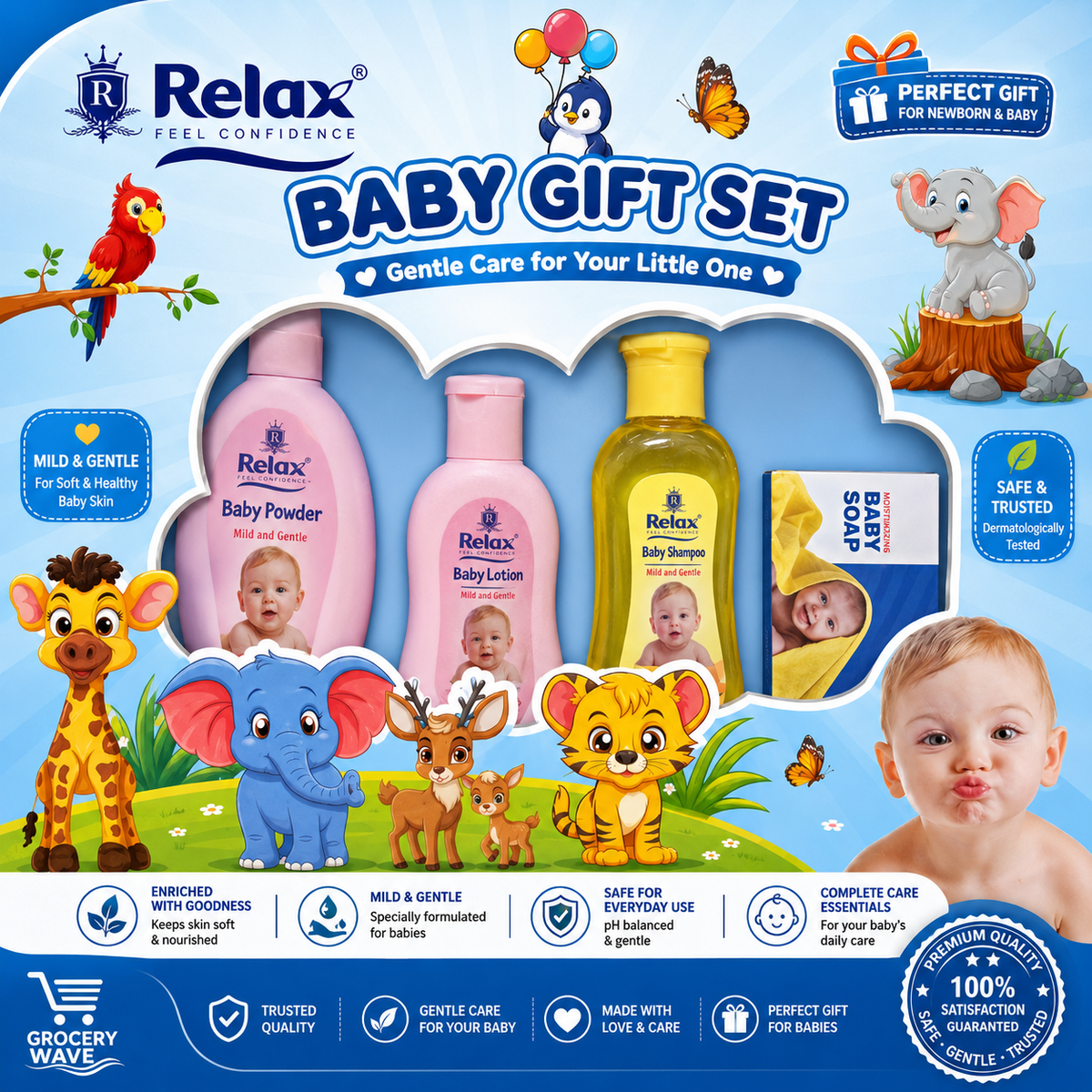 RELAX BABY GIFT SET FOR BOY