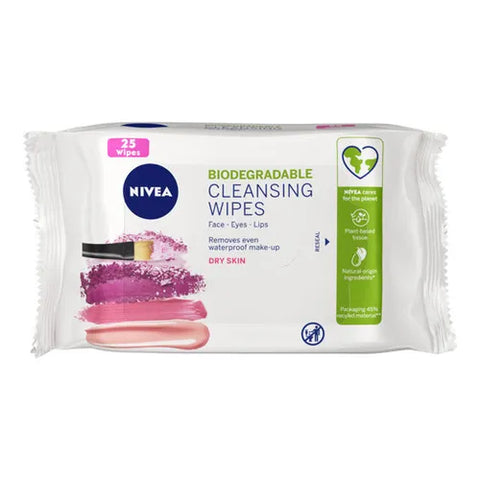 Nivea Biodegradable Cleansing Wipes 25S