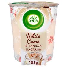 Air Wick Candle White Cocoa & Vanilla Macaron 105g