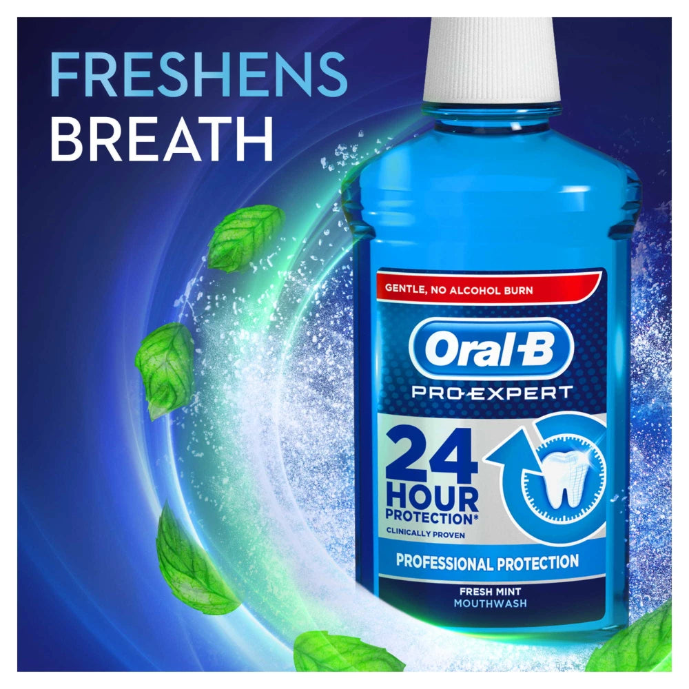 Oral-B Pro-Expert Professional Protection Fresh Mint Mouthwash 500 ml