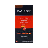 DAVIDOFF RICH AROMA ESPRESSO VIVID & SPICY COFEE CAPSOLES 55