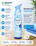 FEBREZE AIR MIST FRESH LINEN 185 ML