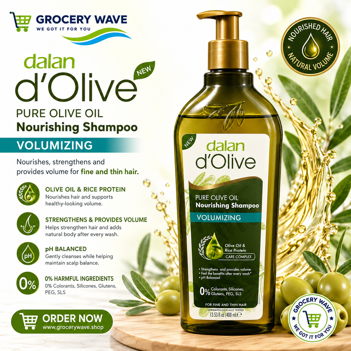 Dalan D’ Olive  Nourishing Shampoo 400ml