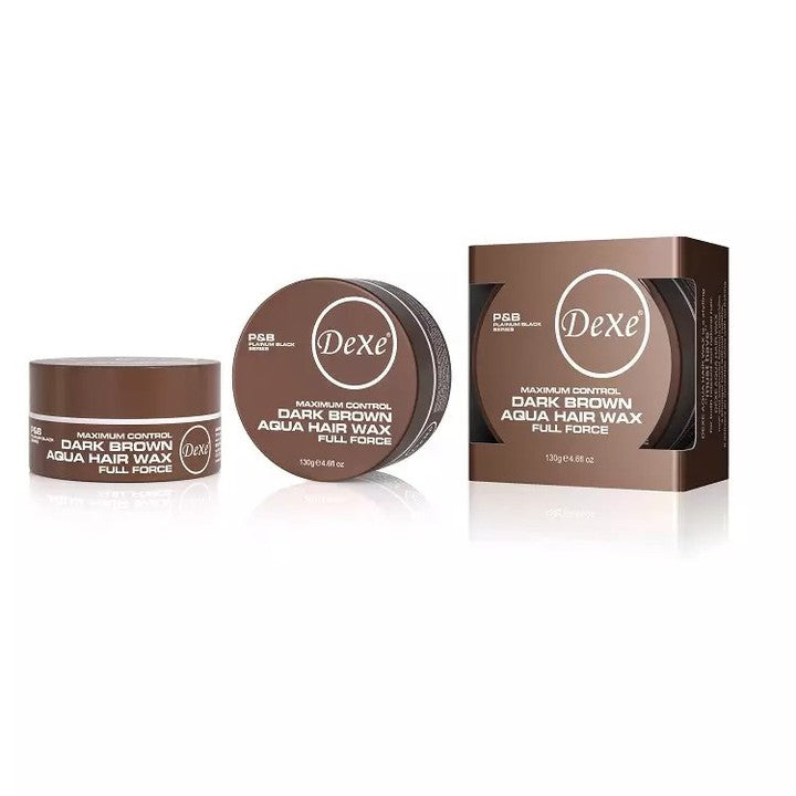 DEXE FIRM HAIR WAX STRONG HOLD DARK BROWN 150G