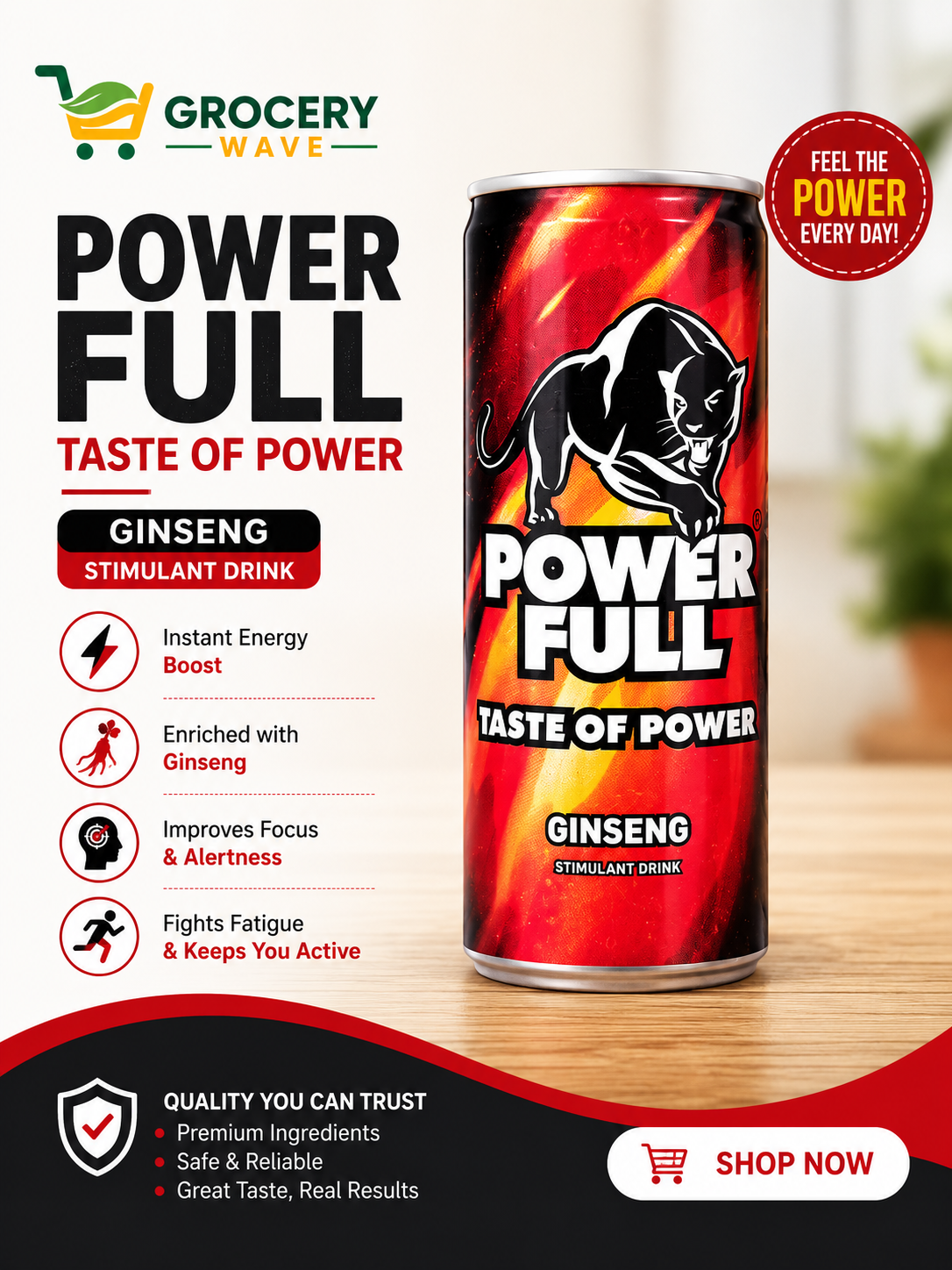 POWER FULL GINSNG DRINK 250ML