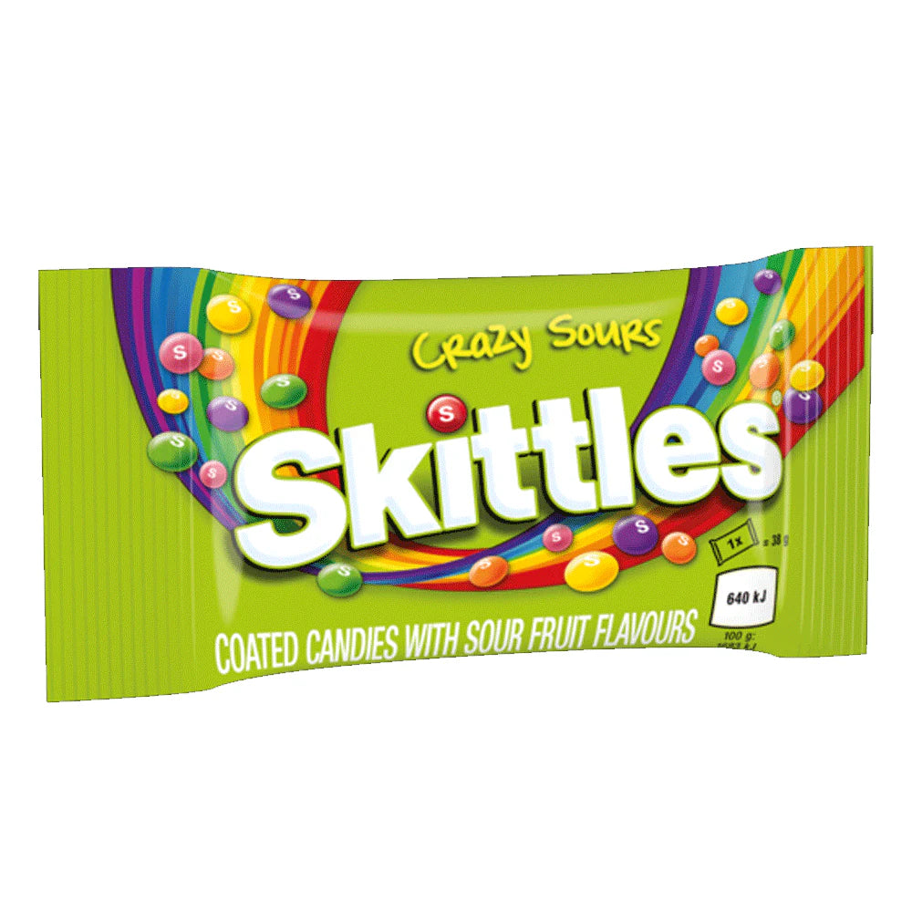 Skittles Crazy Sours Flavors 38g