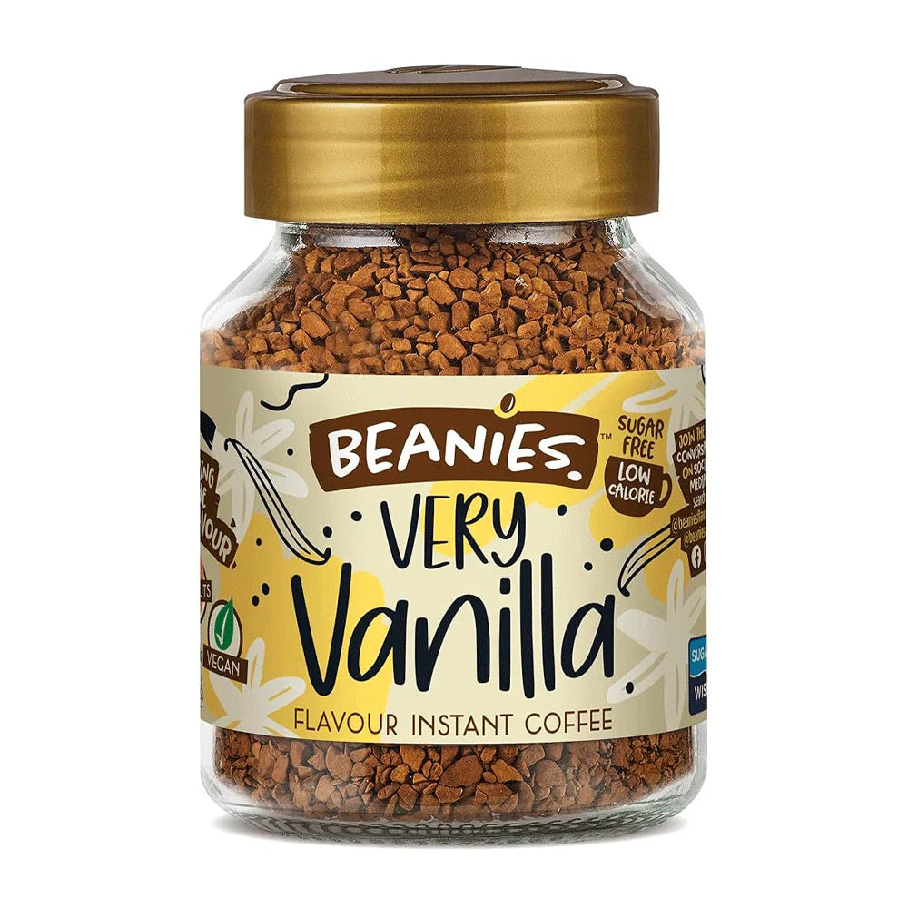 Beanies Very Vanilla Flavour Instant Coffee 50g