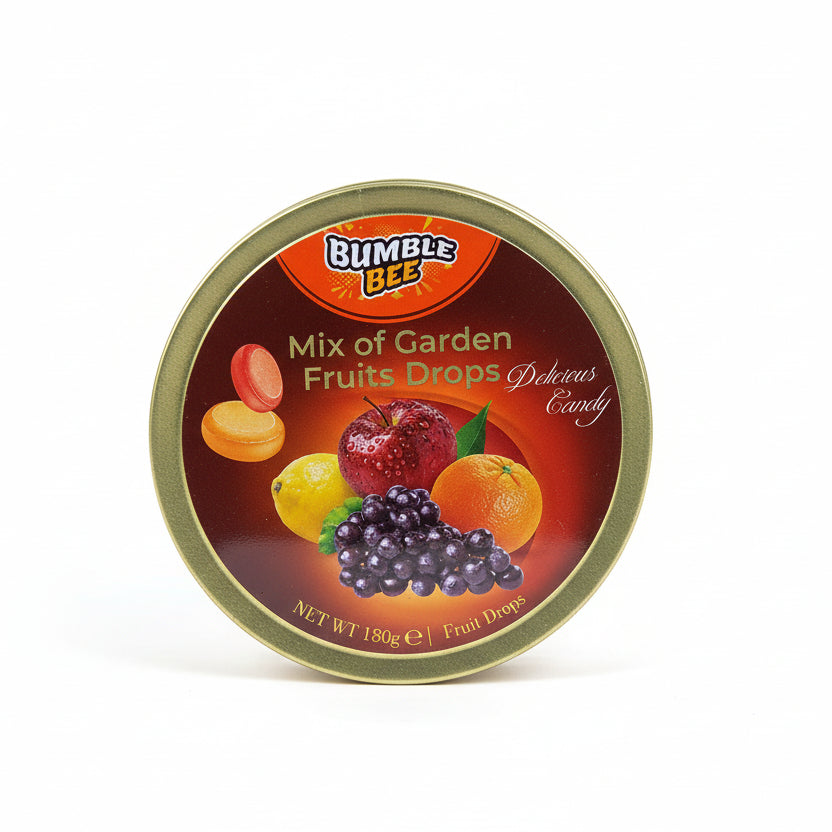 Bumble Bee Mix Of Garden Fruits Drops Delicious Candy 180g