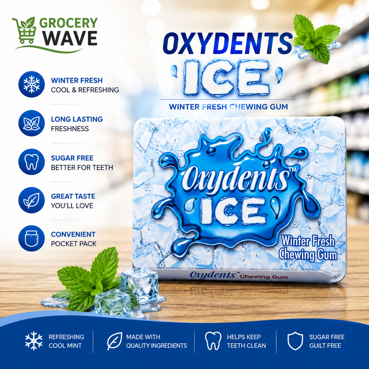 OXYDENTS ICE CHEWING GUM