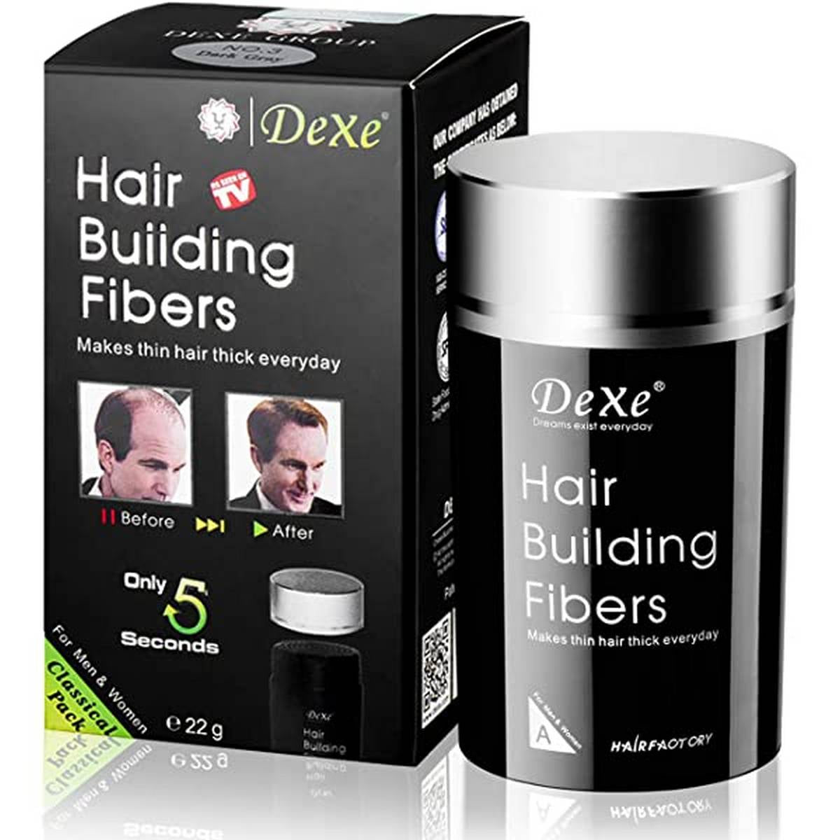 DEXE HAIR BUILDING FIBERS NO.1 BLACK 22GM