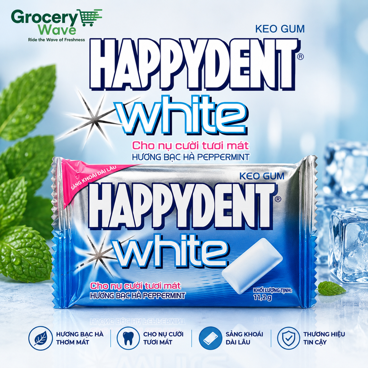Happydent White Chewing Gum 11.2g
