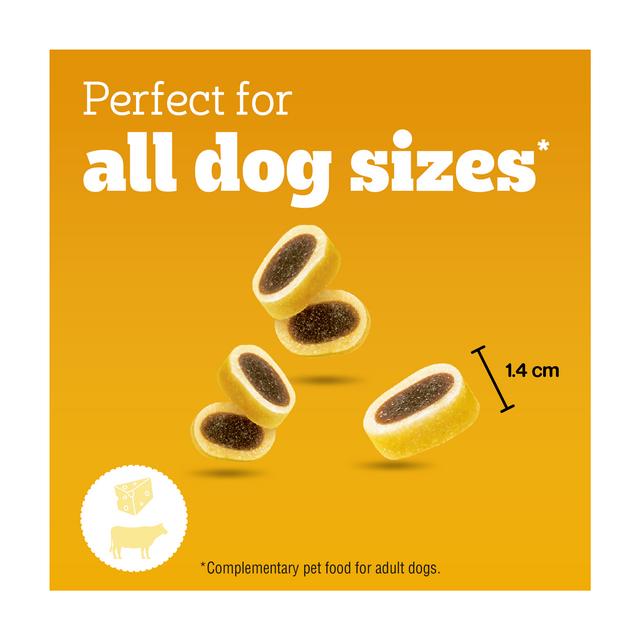 Pedigree Tasty Minis Adult Dog Treats Cheese & Beef Nibbles 140g