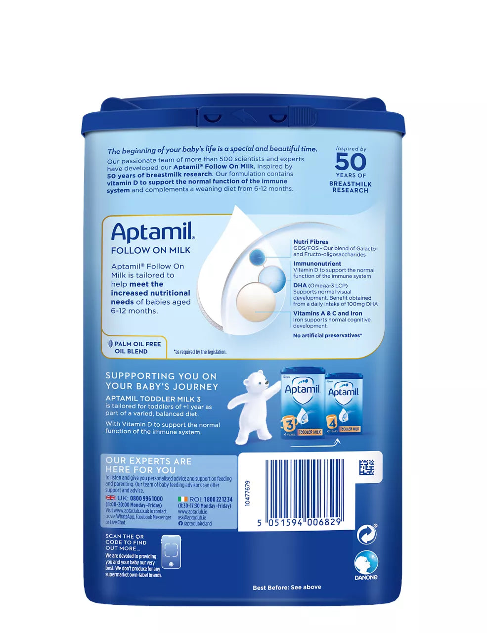 Aptamil 2 Follow On Milk 6-12 Month - 800g