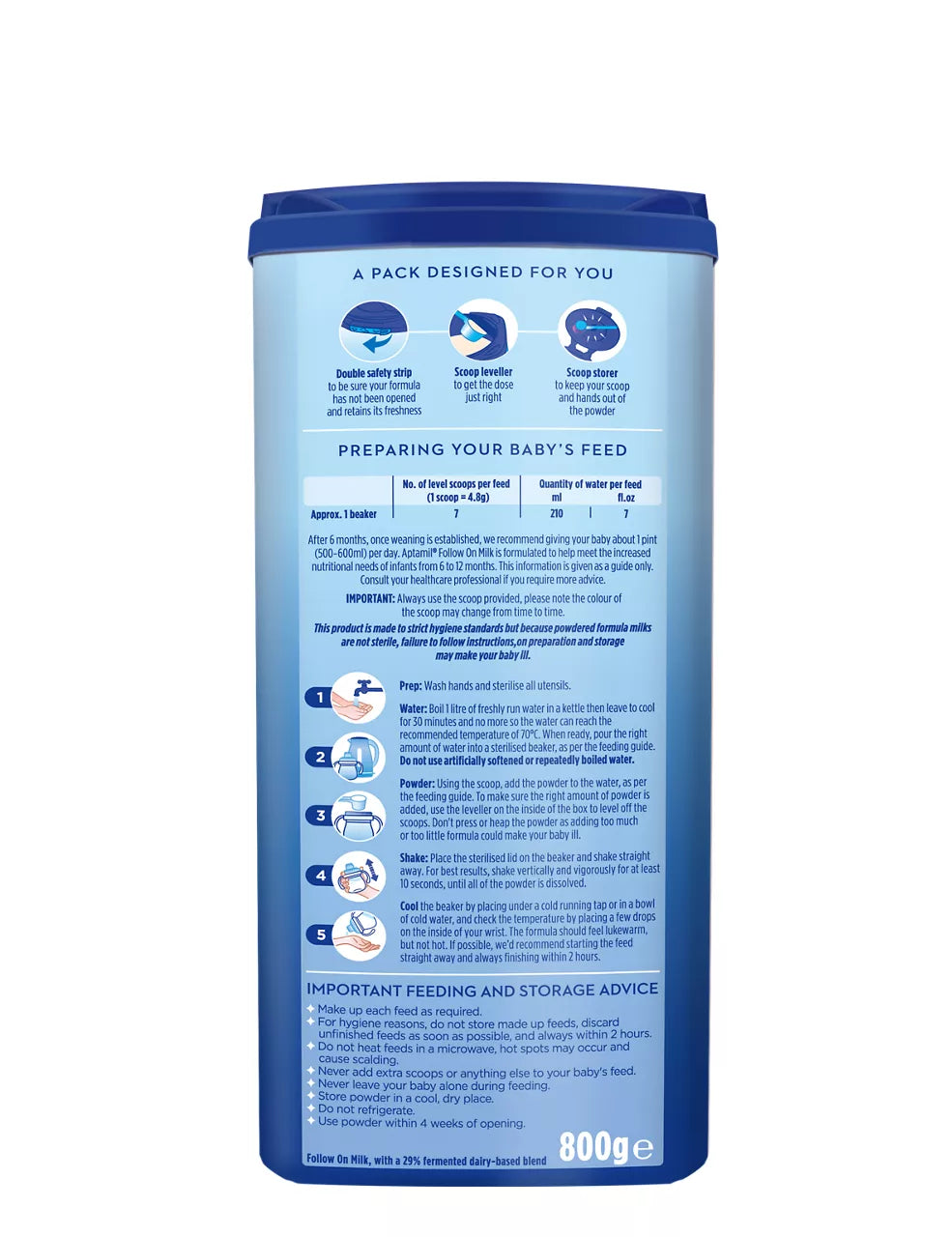 Aptamil 2 Follow On Milk 6-12 Month - 800g