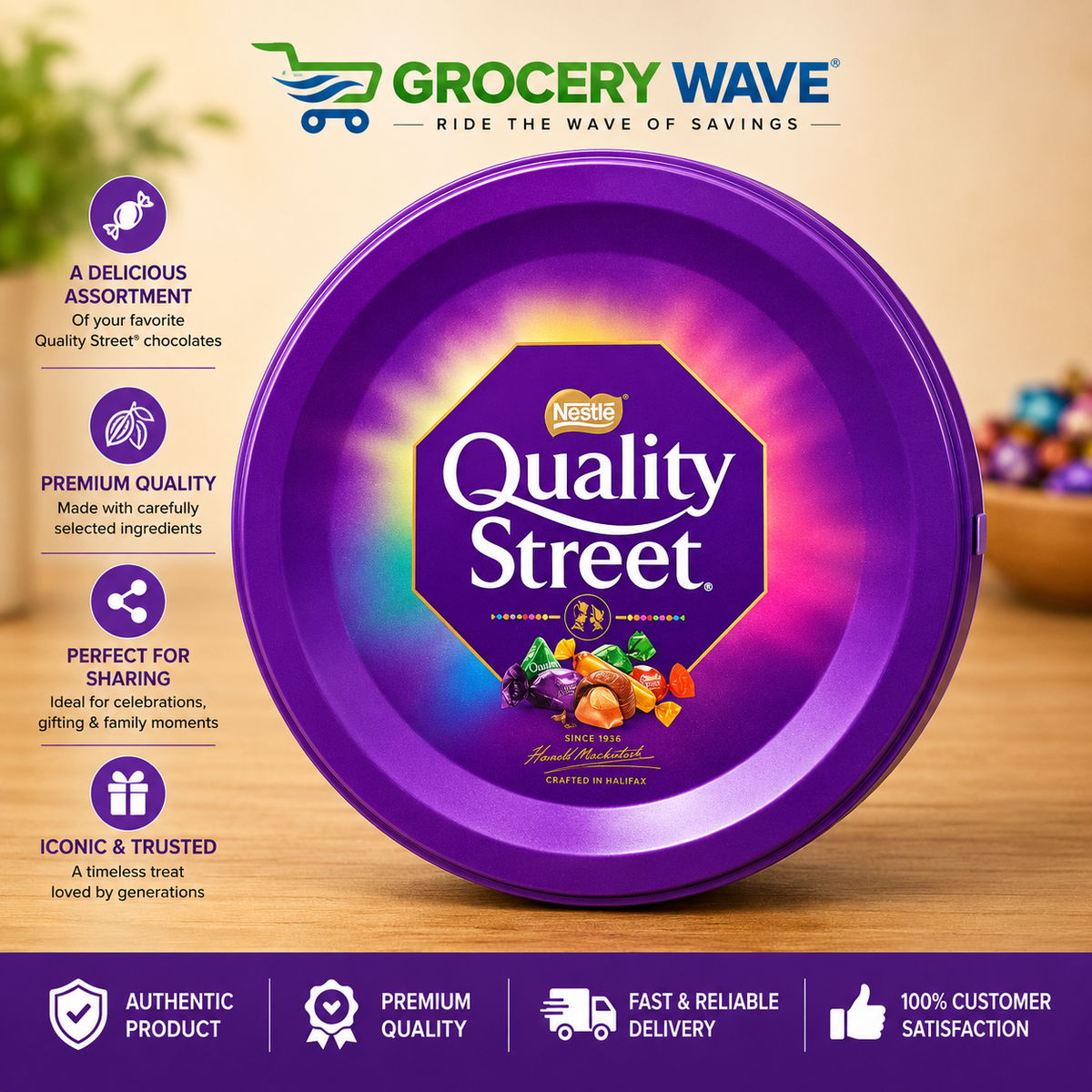 NESTLE QUALITY STREET TIN 410G