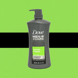 DOVE MEN BODY & FACE WASH EXTRA FRESH 1000ML