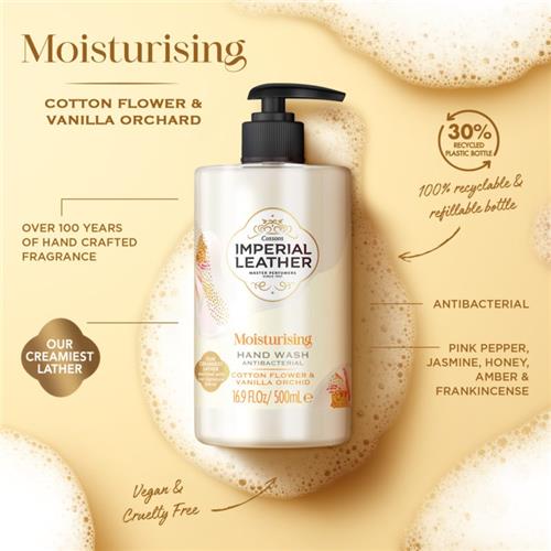 Imperial Leather Hand Wash Anti Bacterial Cotton Flower & Vanilla Orchid 500ml