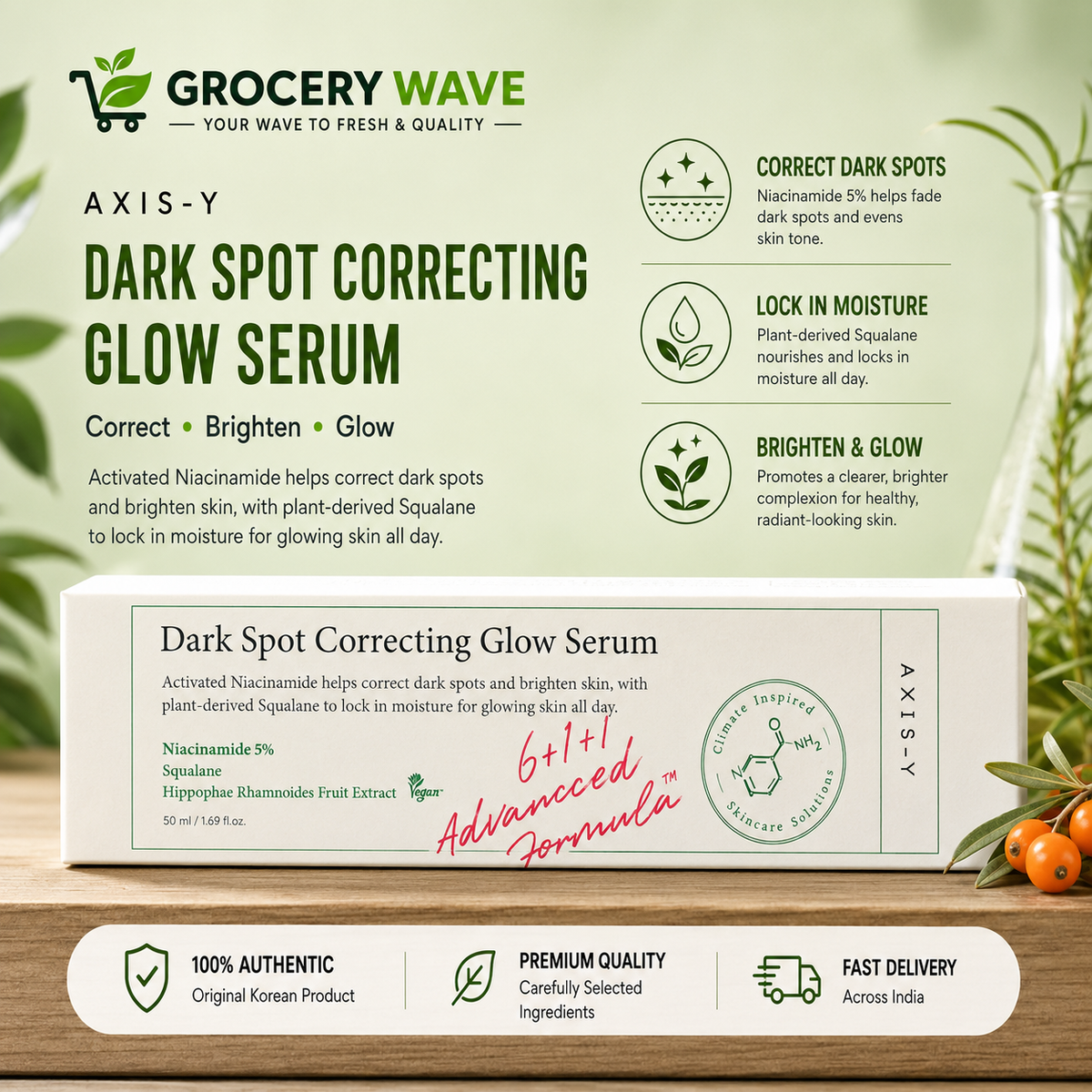 Axis-Y Dark Spot Correcting Glow Serum 50Ml