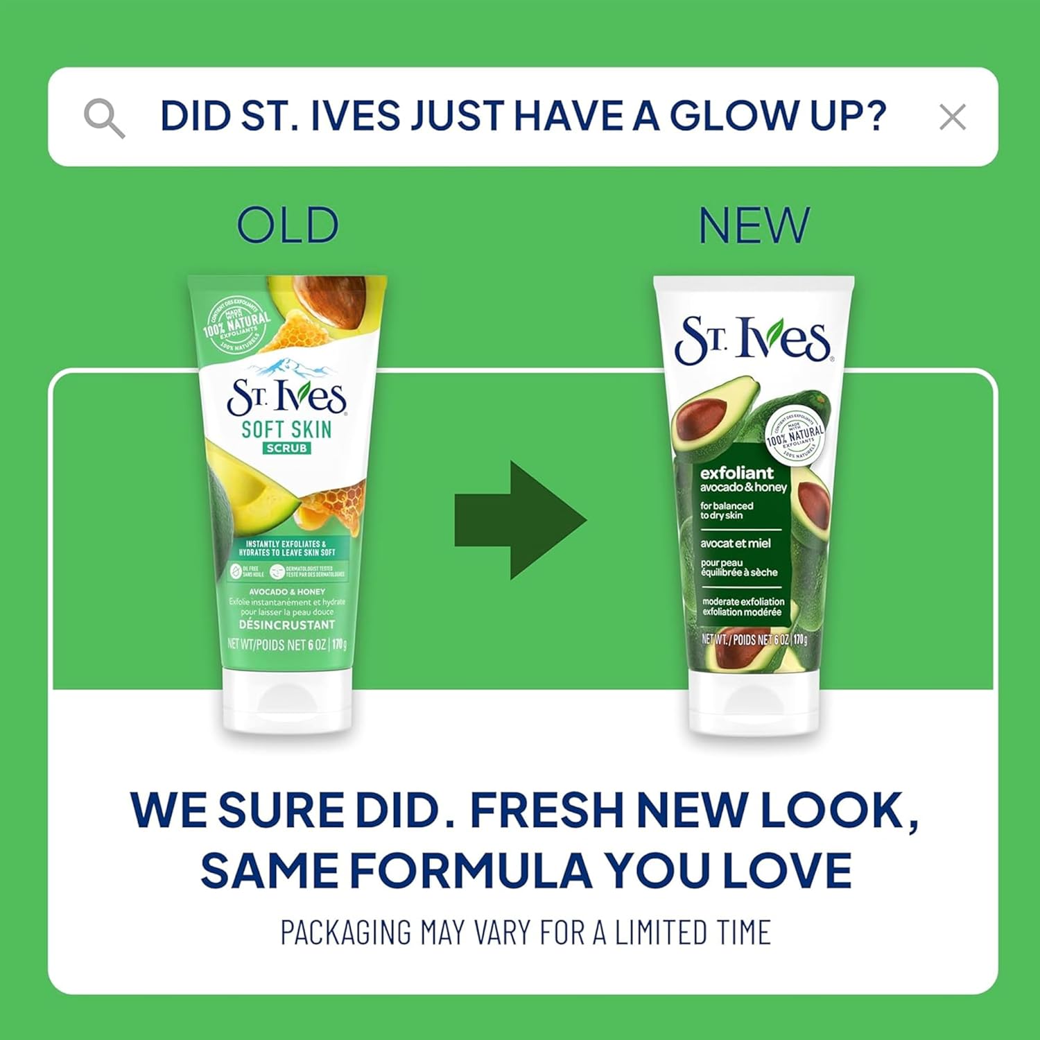 St. Ives Avocado And Honey Scrub Facial Cleanser - 170g