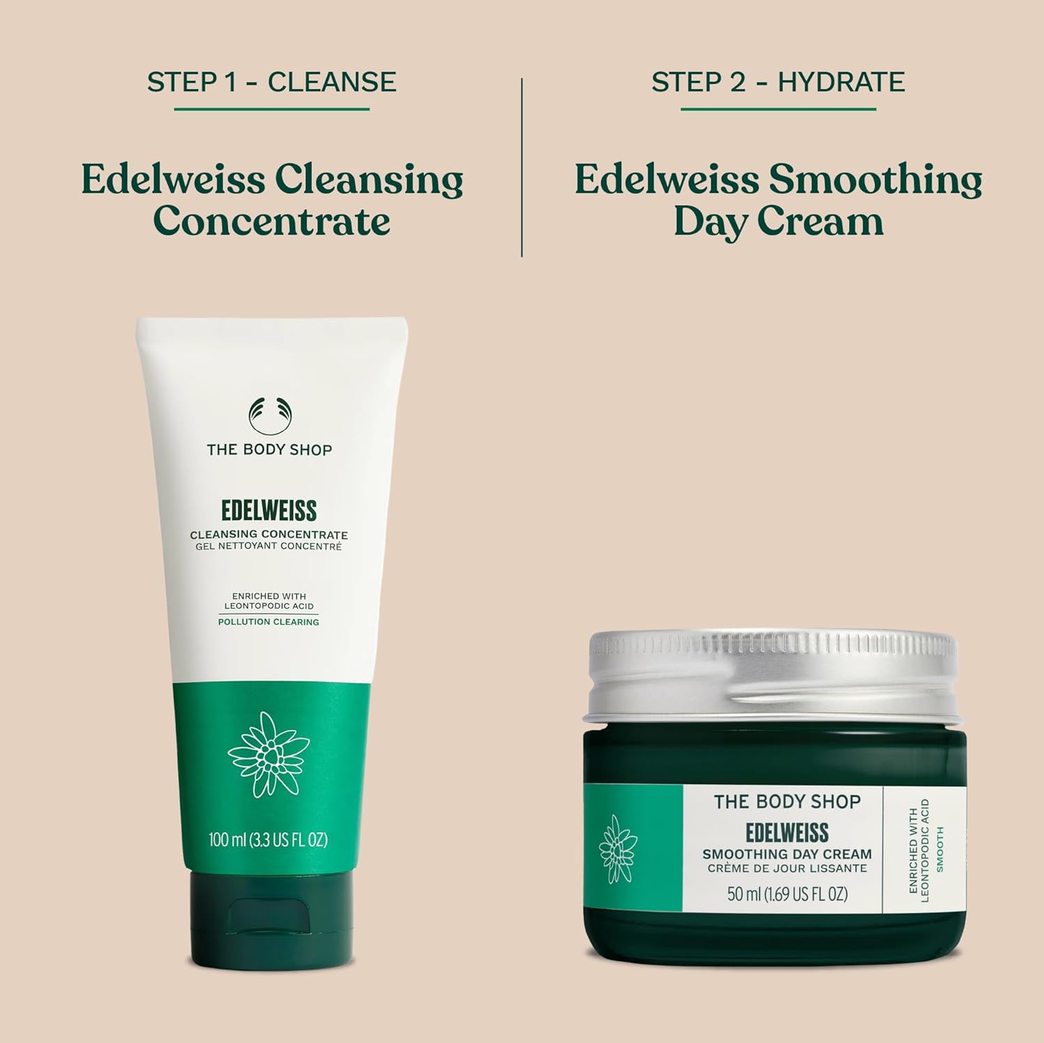 THE BODY SHOP EDELWEISS SMOOTHING DAY CREAM 50ML