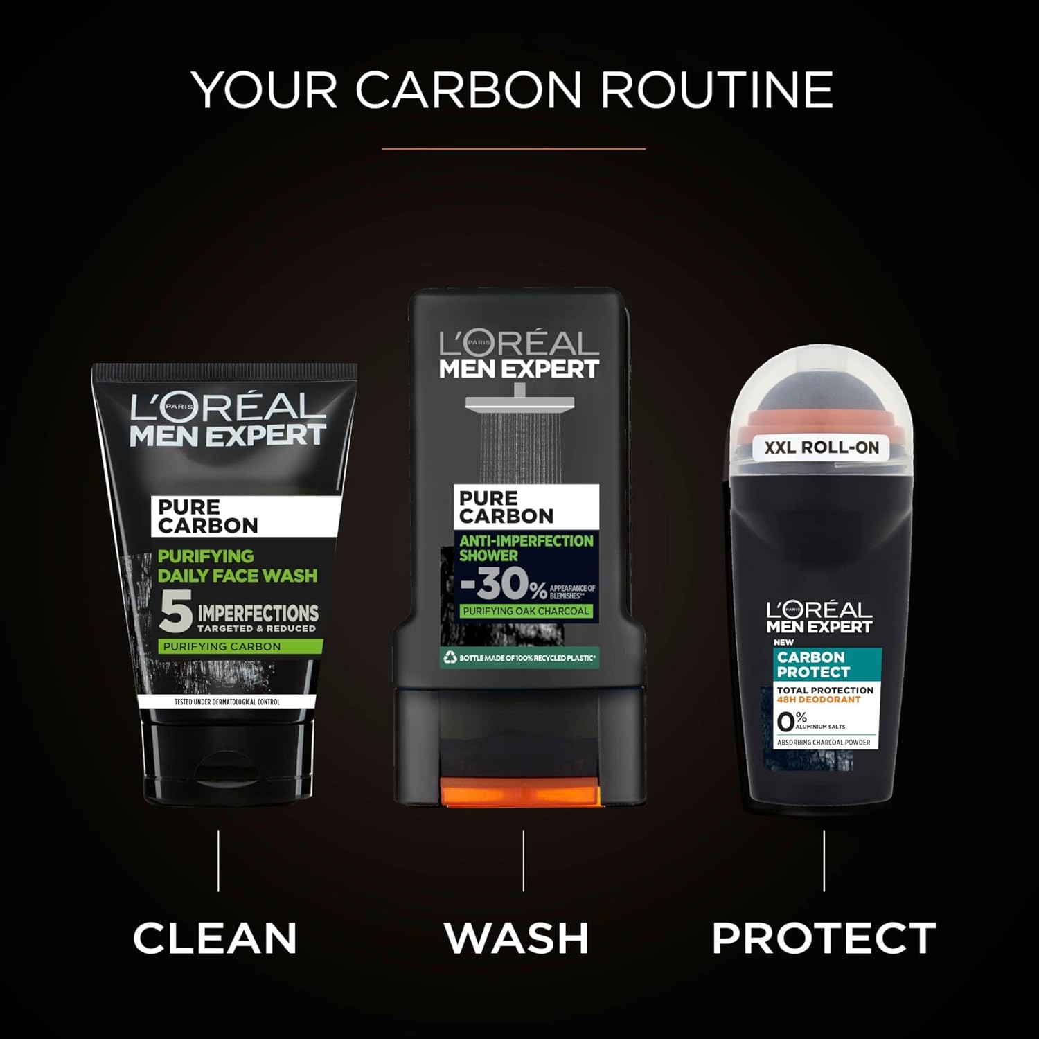 Loreal Men Carbon Protect Roll On 50ml