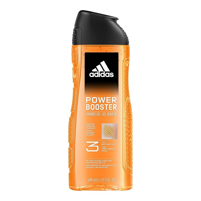ADIDAS SHOWER GEL 3IN1 POWER BOOSTER 13.5OZ/400ML