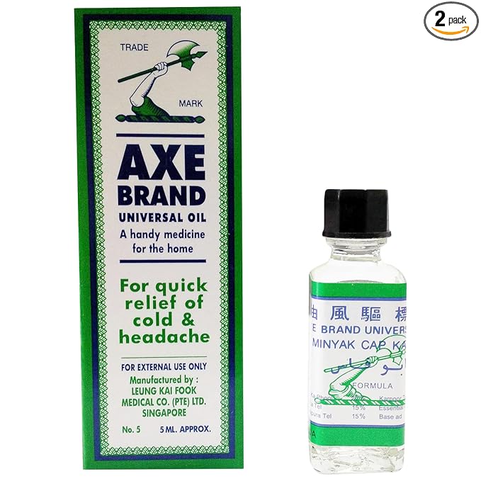 AXE BRAND UNIVERSAL OIL FOR QUICK RELIEF OF COLD & HEADACHE 5ML