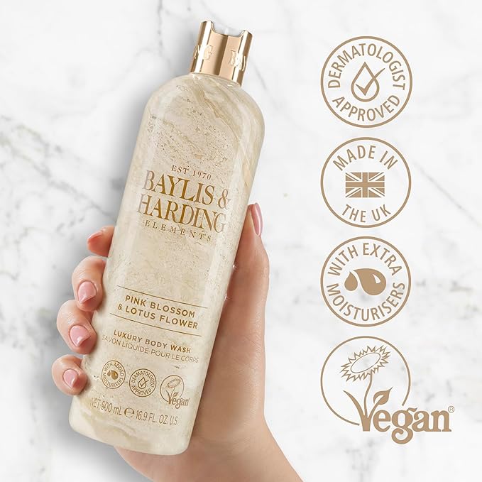 Baylis & Harding Elements Pink Blossom & Lotus Flower Body Wash