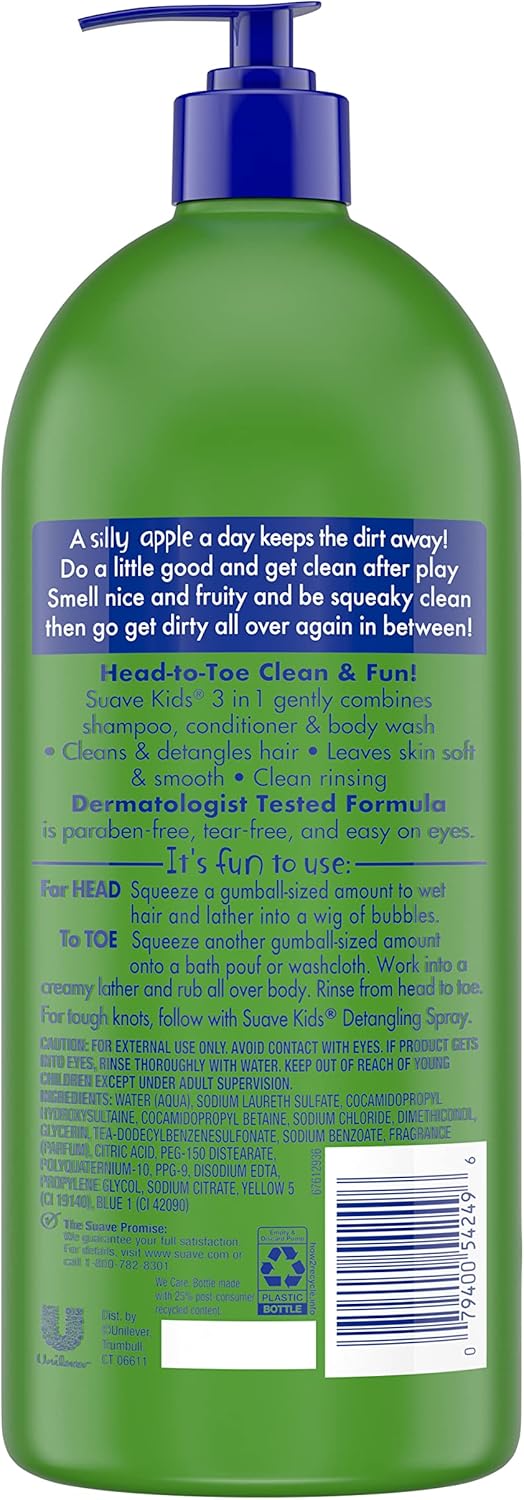 Suave Kids 3in1 Silly Apple 1.18l