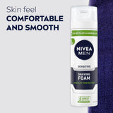NIVEA MEN Shaving Foam For Sensitive Skin, 200 milliliters