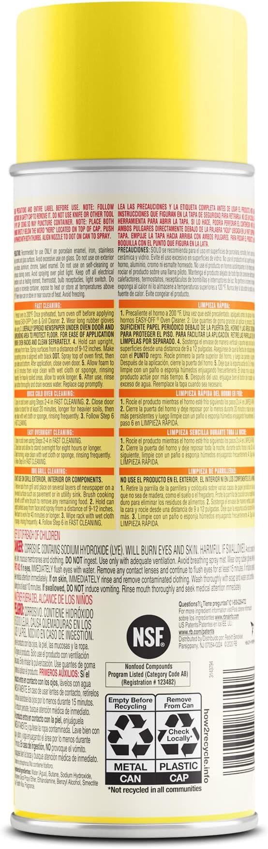 Easy off Heavy Duty Oven and Grill Cleaner, 48 Ounce