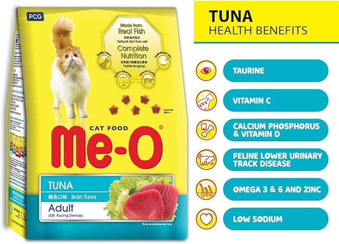 Me-O Adult Dry Cat Food Tuna Flavour 3Kg