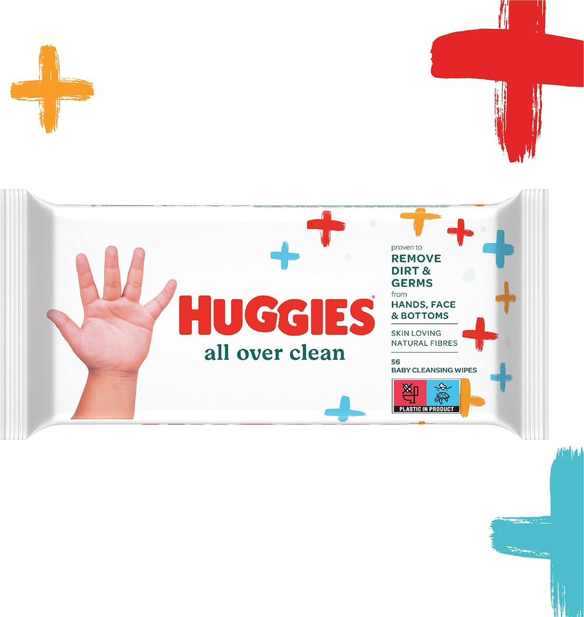 HUGGIES BABY WIPES ALL OVER CLEAN 56 PC