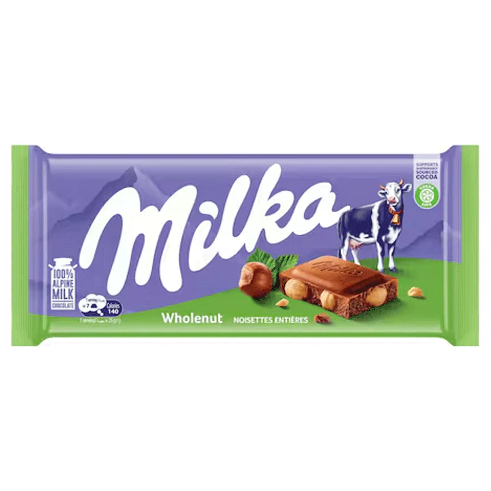 Milka Wholenut Chocolate 85g