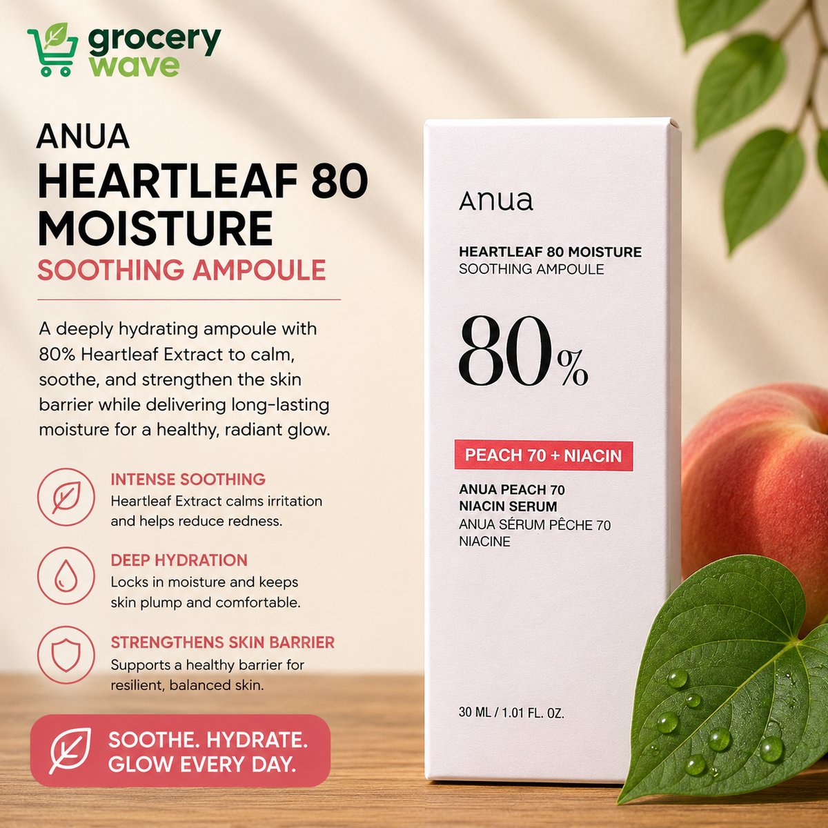 Anua Peach 70 Niacin Serum/30ml