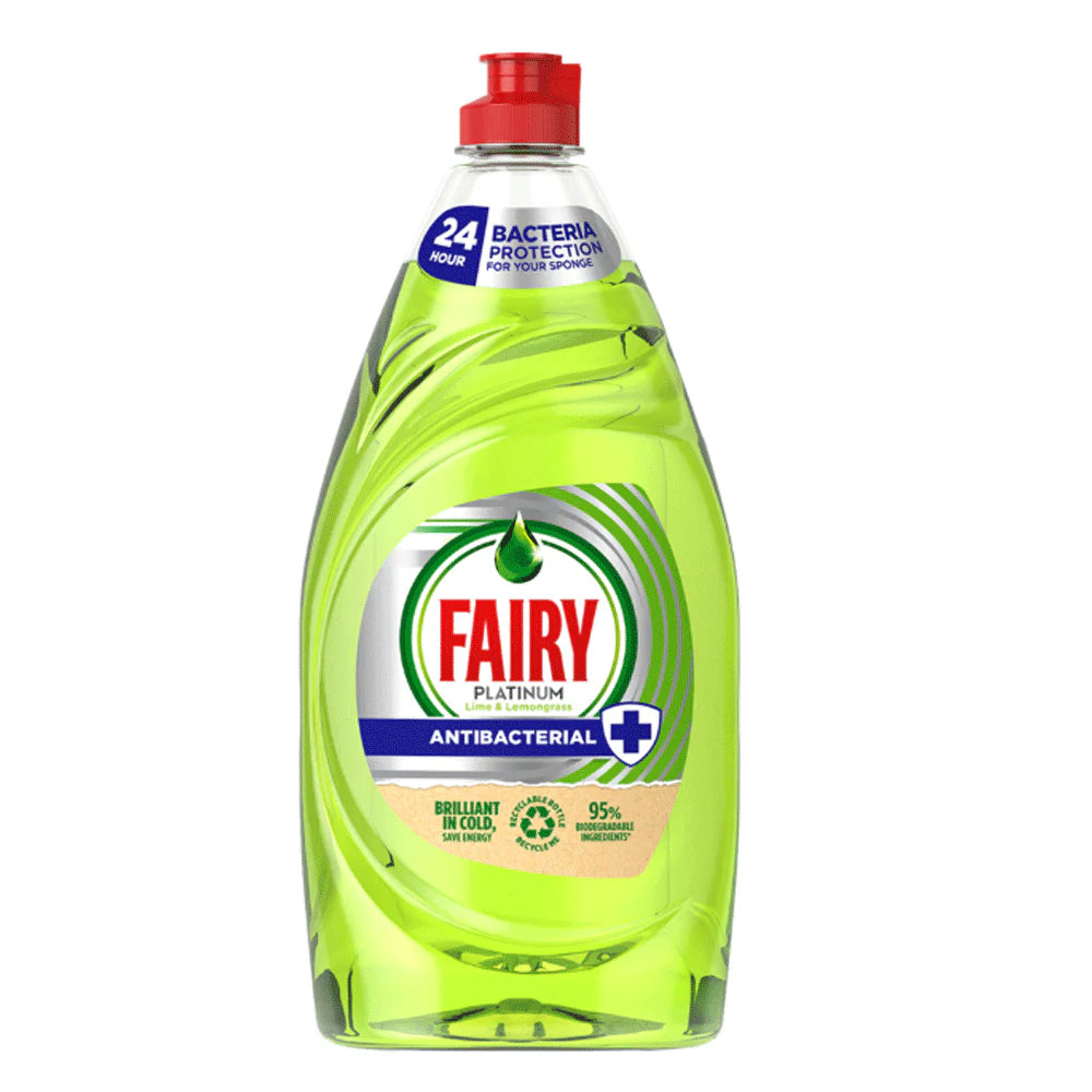 FAIRY DISH WASHING LIQUID PLATINUM LIME & LEMONGRASS 820ML