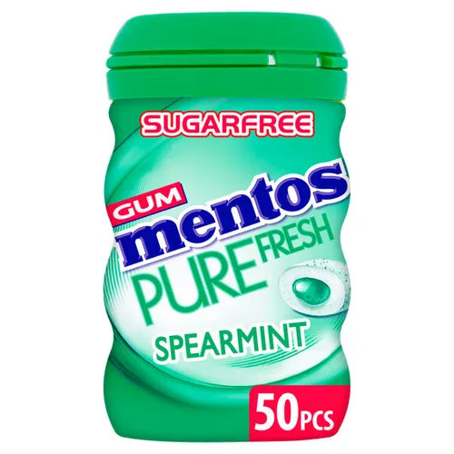 Mentos Gum Pure Fresh Spearmint 50 Pieces