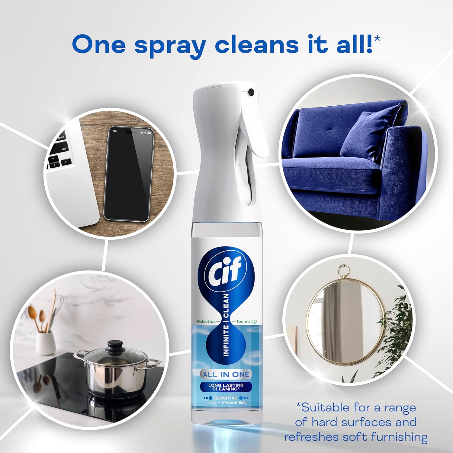 Cif Infinite + Clean All In One Sensitive, 250ml