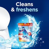 Domestos Power 5 Ocean Toilet Rim Blocks Toilet Freshener with a Long-Lasting Fragrance, Clean and Freshen for up to 300 Flushes, 5 x 50 g