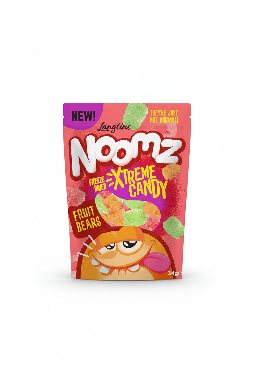 Noomz Freeze Dried Sweet Candy Fruit Bears 34G
