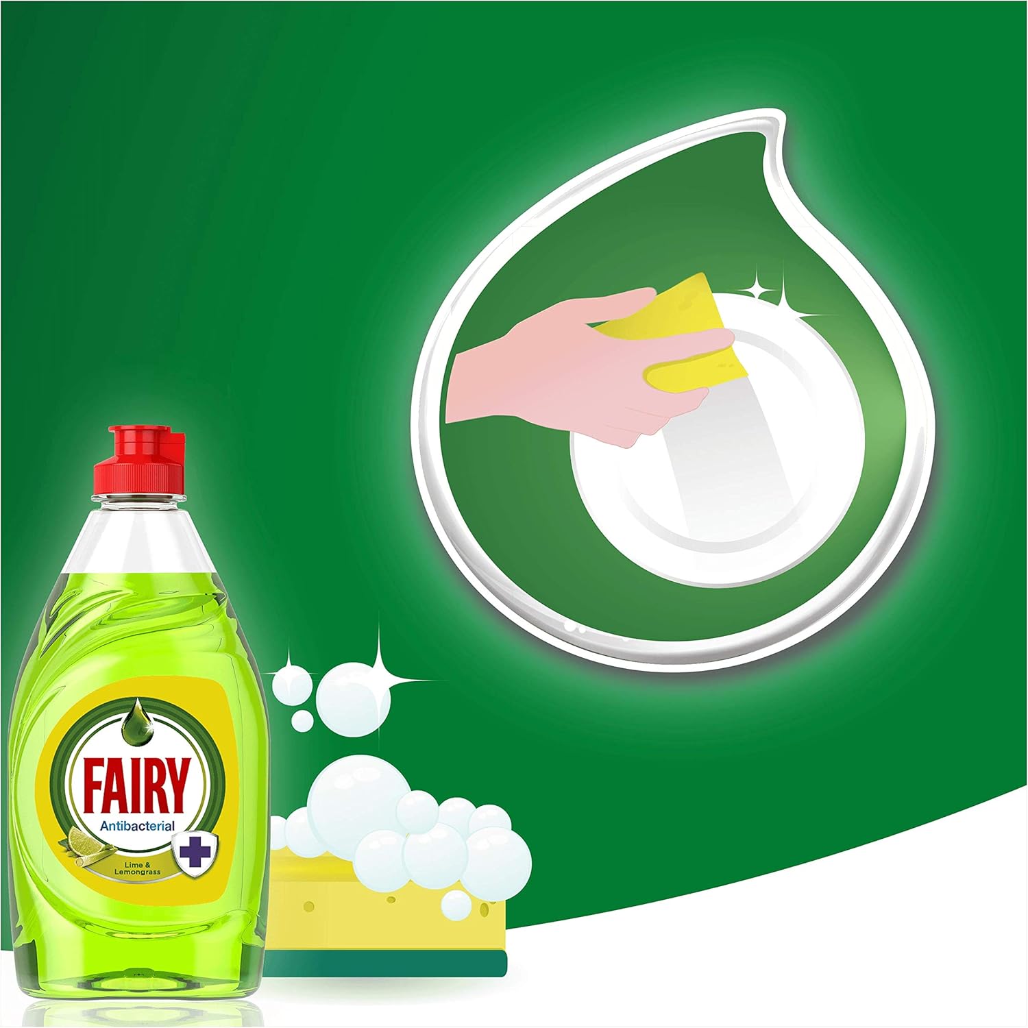 FAIRY DISH WASHING LIQUID PLATINUM LIME & LEMONGRASS 820ML