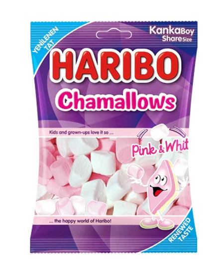 HARIBO CHAMALLOWS PINK WHITE 70GM