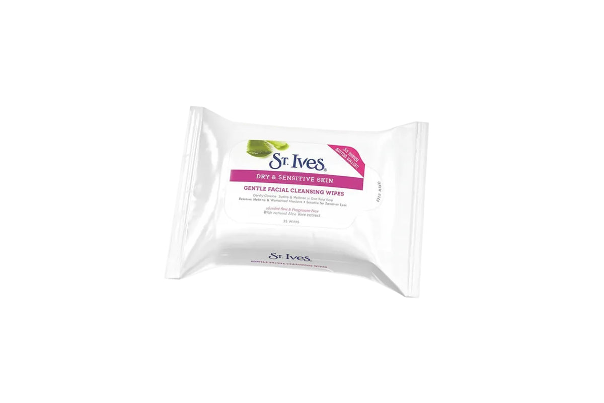 St.lves Dry & Sensitive Skin Gentle Facial Cleansing Wipes 35s