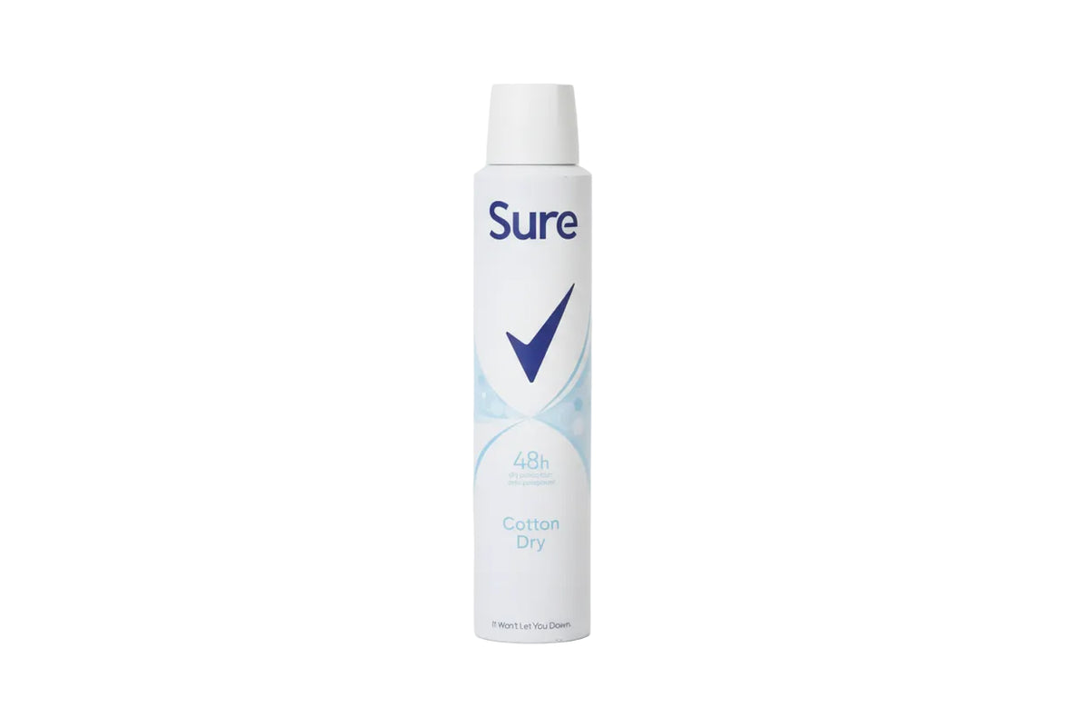 SURE A/P SPRAY WOMEN COTTON DRY 200ML